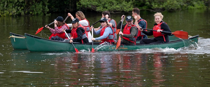 Adventure race by the river